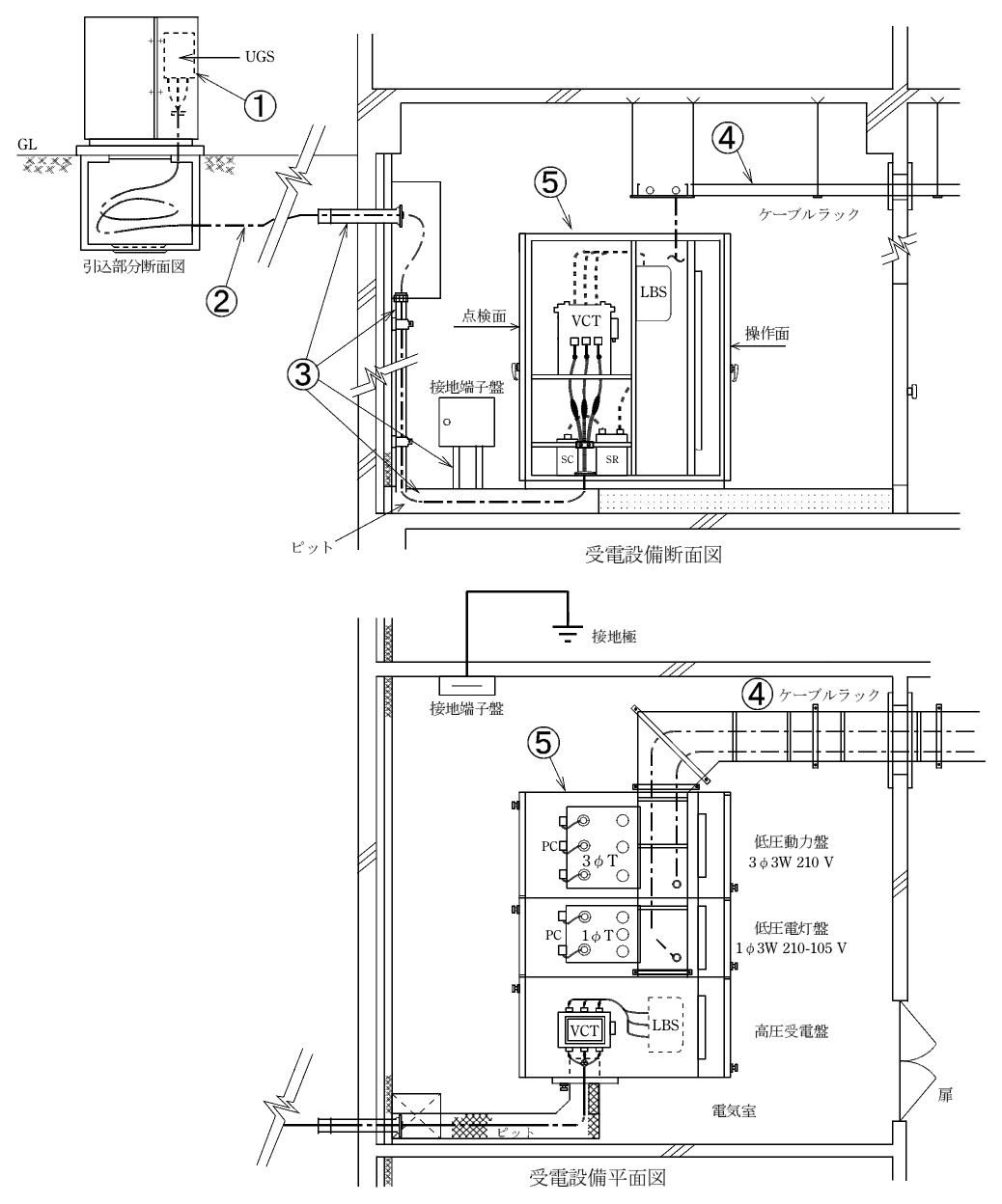 第一種電気工事士(学科) 令和4年度 第33問の図