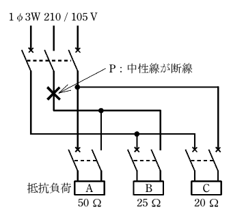 第一種電気工事士(学科) 令和4年度 第7問の図