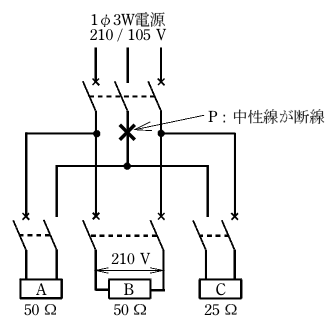 第一種電気工事士(学科) 令和4年度 第7問の図