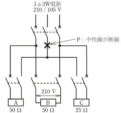 第一種電気工事士(学科) 令和7年度上期(出題例) 第7問の図